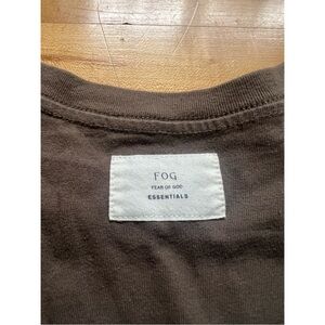 Fear of God Essentials Olive Green Oversize Tee